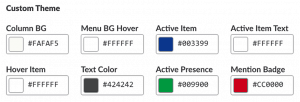 Slack Custom Theme Colors